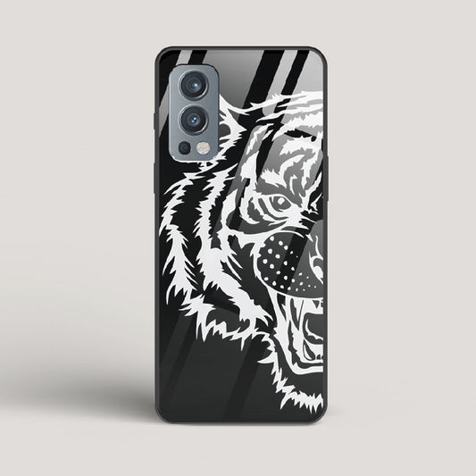 Tiger silhouette - OnePlus Nord 2 Glass Case