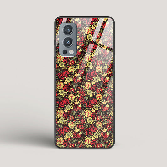 Russian Floral Pattern - OnePlus Nord 2 Glass Case