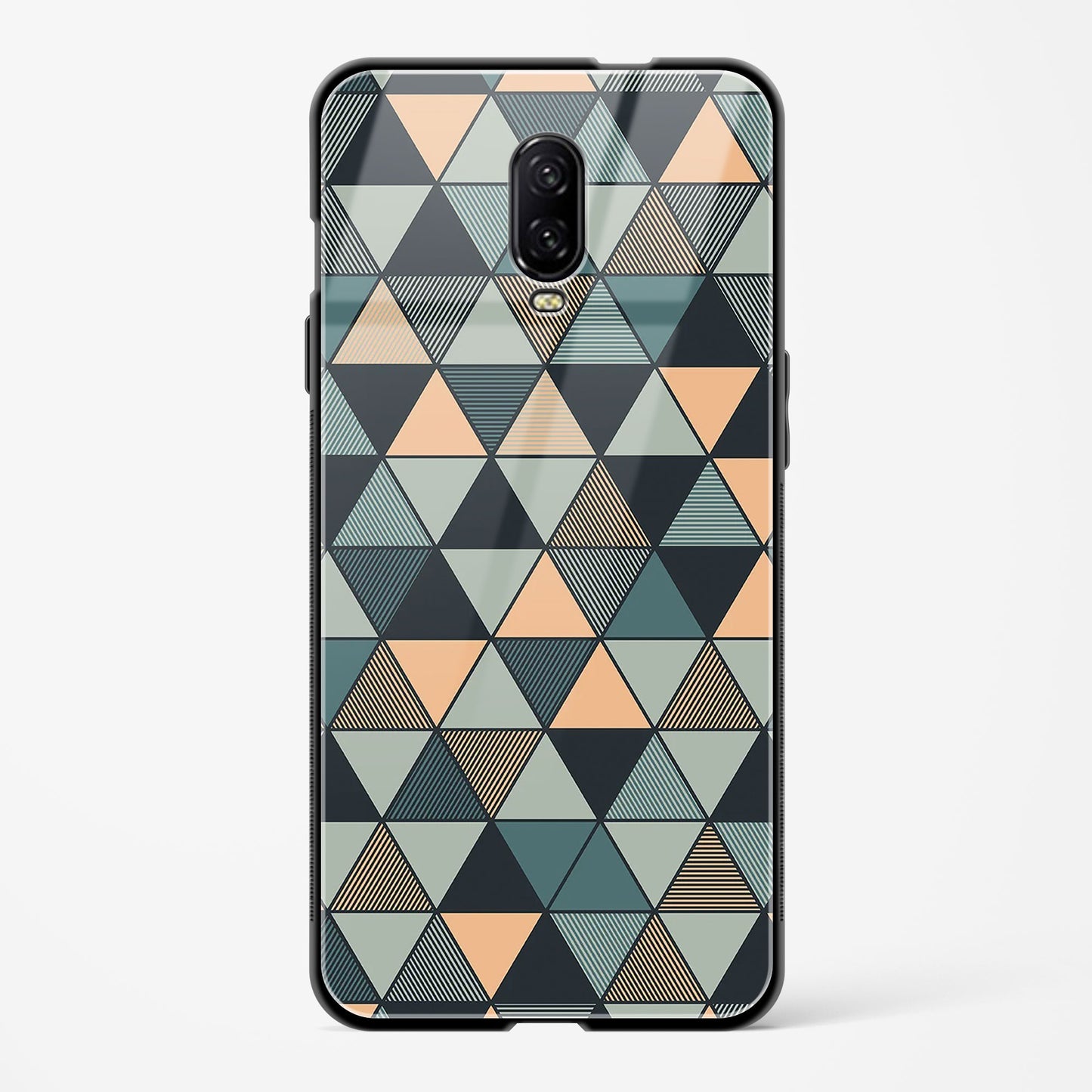 Triangle Mosaic OnePlus OnePlus 6T Glass Gripper Case