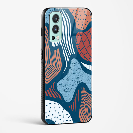 Doodle Waves OnePlus OnePlus Nord 2 Glass Gripper Case