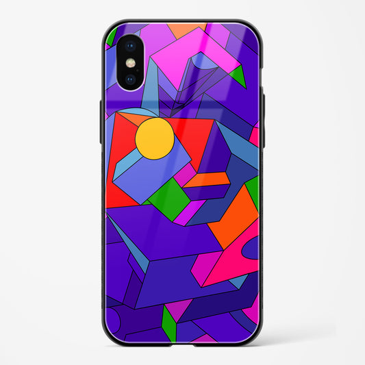 Geometric Chroma  Apple iPhone XS Max Glass Gripper Case