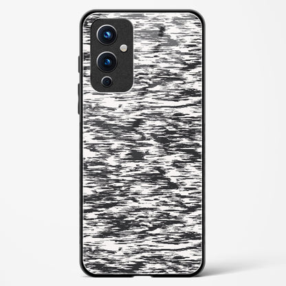 Black and White Glitch OnePlus OnePlus 9 Glass Gripper Case