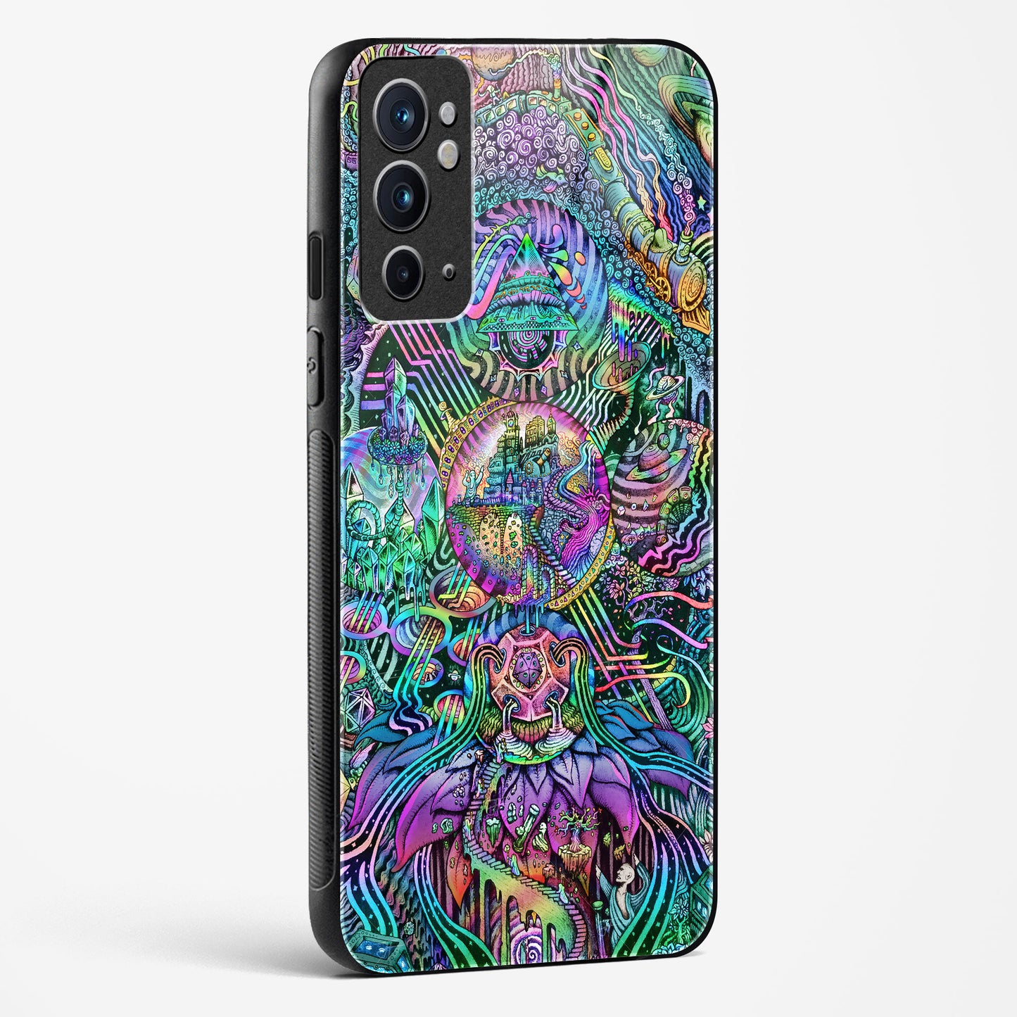 Trippy Galaxy OnePlus OnePlus 9RT Glass Gripper Case