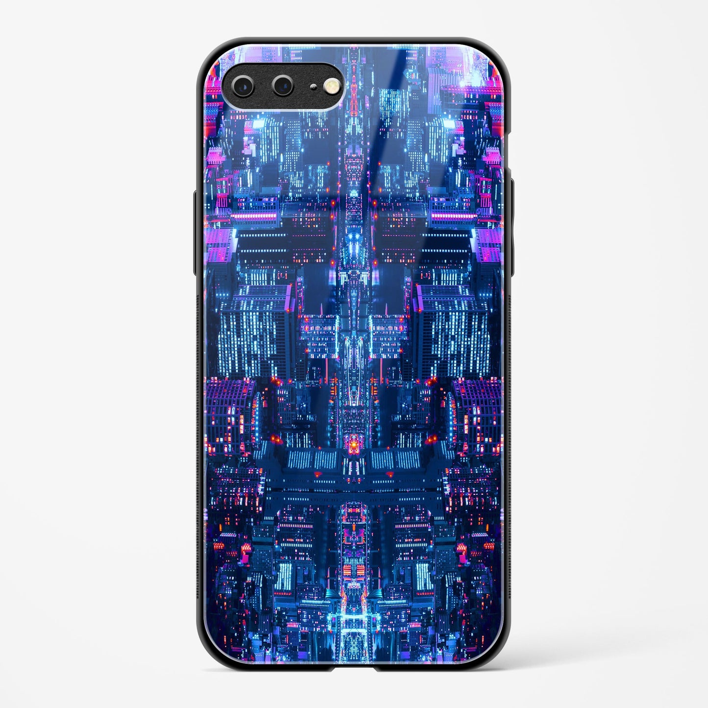 City Glitch Apple iPhone 7 Plus Glass Gripper Case