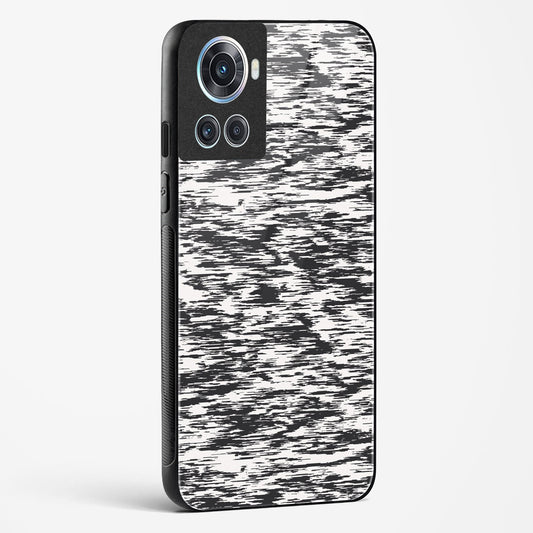 Black and White Glitch OnePlus OnePlus 10R 5G Glass Gripper Case