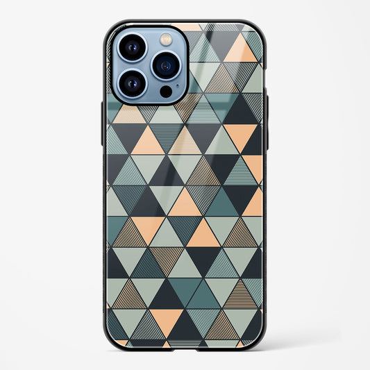 Triangle Mosaic Apple iPhone 14 Pro Glass Gripper Case