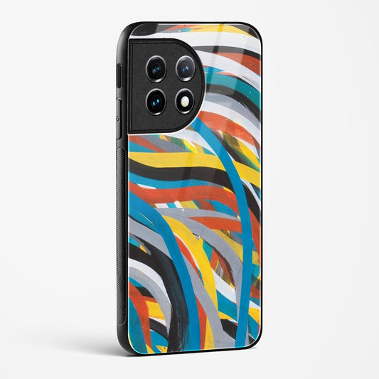 colorful stroke pattern OnePlus OnePlus 11R 5G Glass Gripper Case