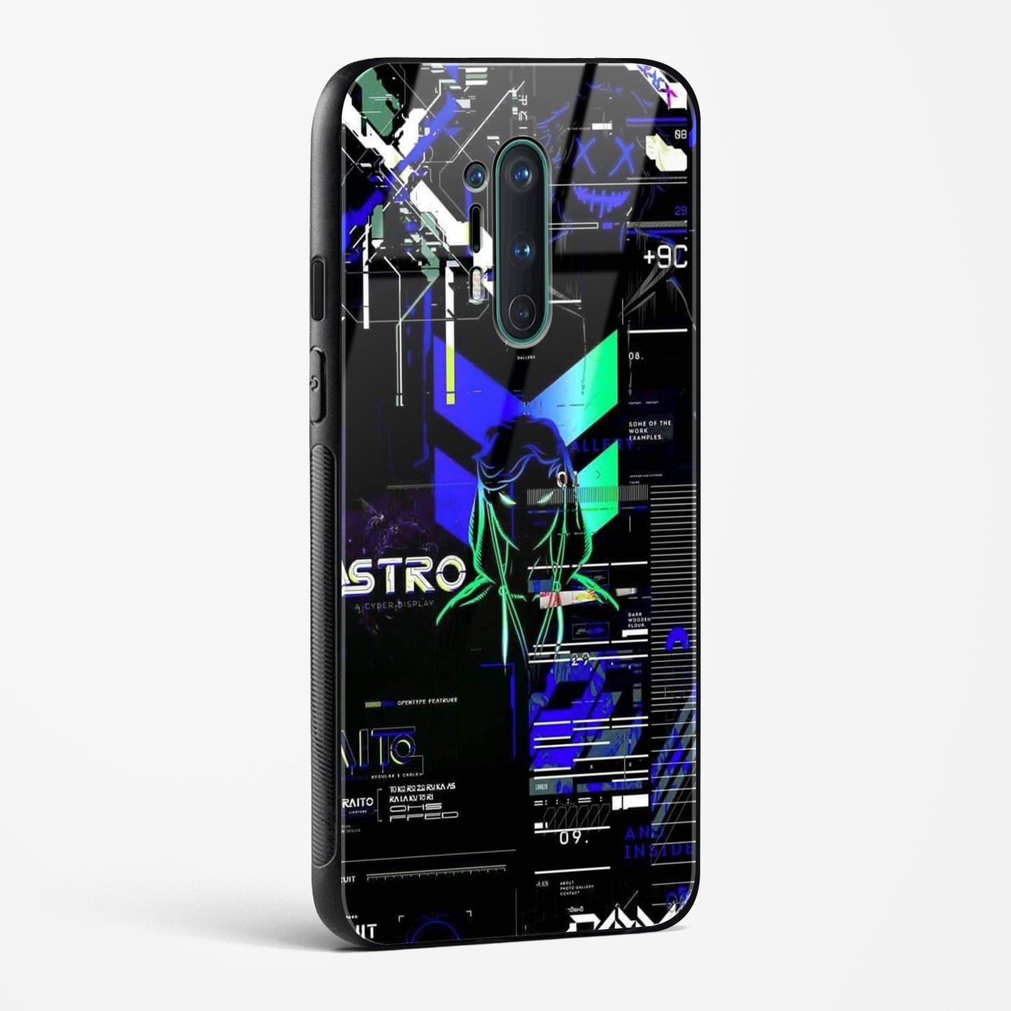 Cyber Boy Blue OnePlus OnePlus 8 Pro Glass Gripper Case