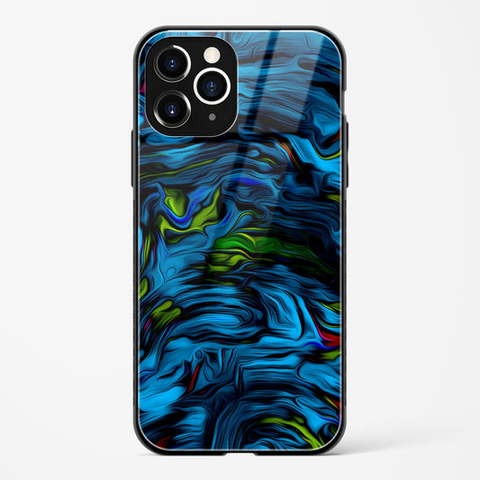 Aquatic Blue Apple iPhone 11 Pro Glass Gripper Case