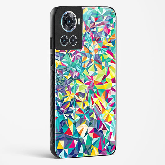 colorful geometric abstract OnePlus OnePlus 10R 5G Glass Gripper Case