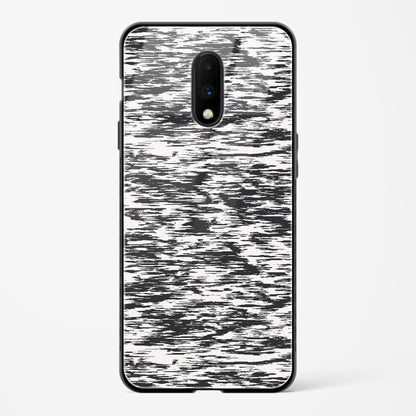 Black and White Glitch OnePlus OnePlus 7 Glass Gripper Case