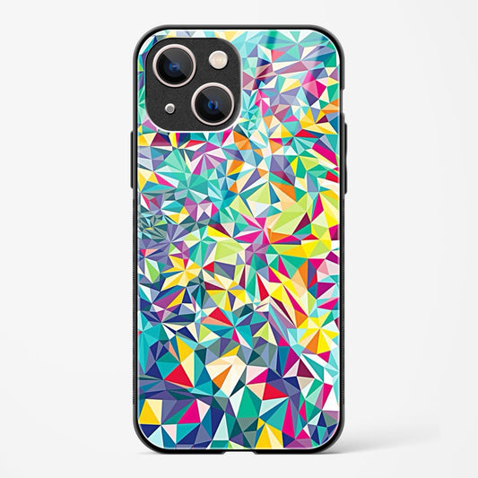 Colorful Geometric Abstract Apple iPhone 13 Mini Glass Gripper Case