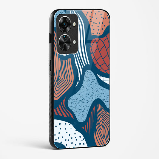 Doodle Waves OnePlus OnePlus Nord 2T 5G Glass Gripper Case