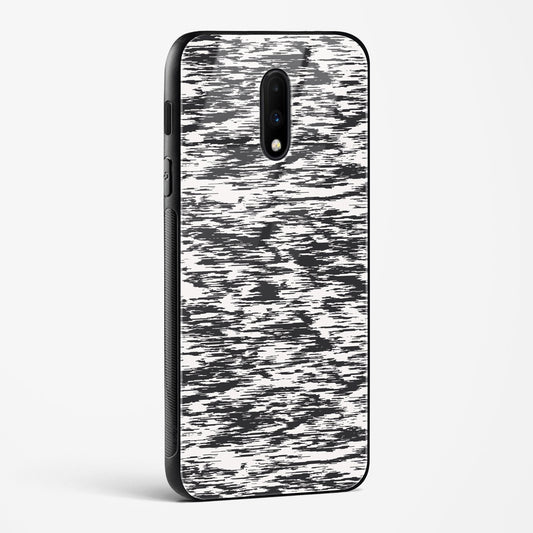 Black and White Glitch OnePlus OnePlus 7 Glass Gripper Case