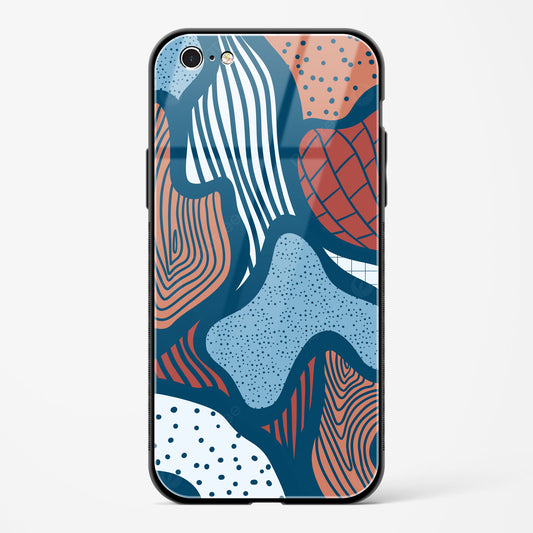 Doodle Waves Apple iPhone 6s Plus Glass Gripper Case