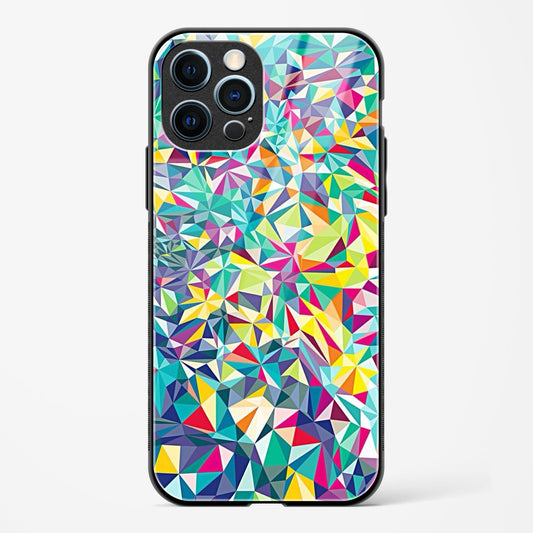 Colorful Geometric Abstract Apple iPhone 12 Pro Max Glass Gripper Case