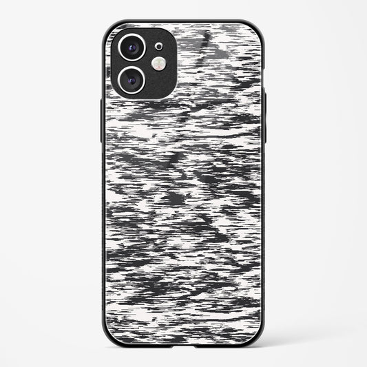 Black And White Glitch Apple iPhone 11 Glass Gripper Case