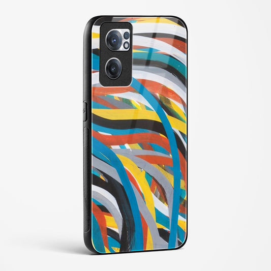 colorful stroke pattern OnePlus OnePlus Nord CE 2 5G Glass Gripper Case