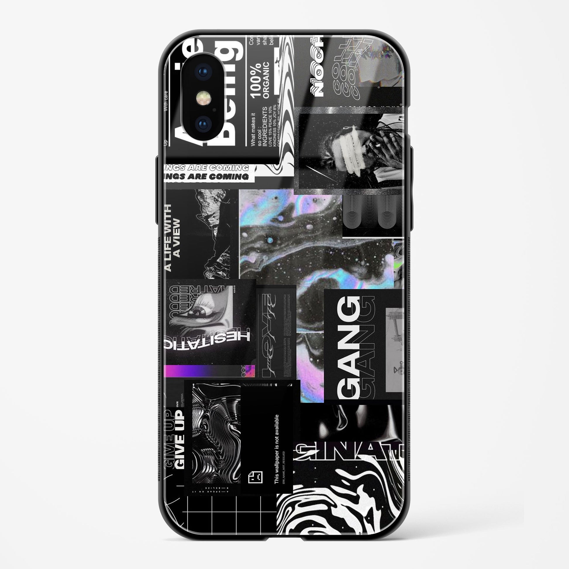 Anxiety Being Apple iPhone XS Max Glass Gripper Case