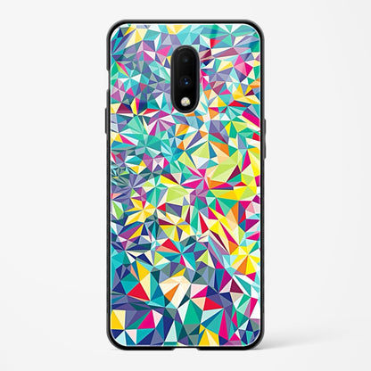 colorful geometric abstract OnePlus OnePlus 7 Glass Gripper Case