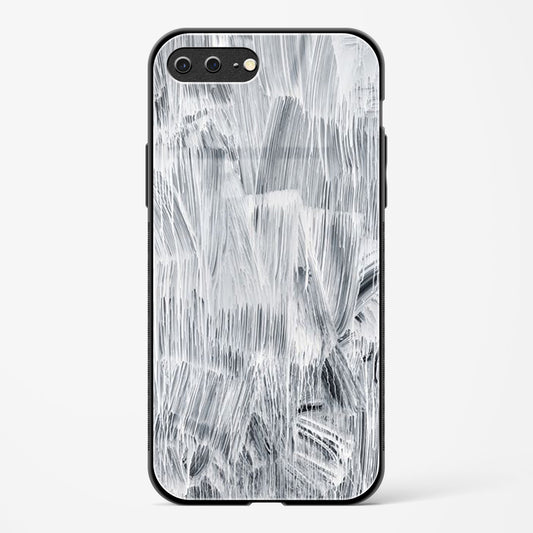 White Paint Apple iPhone 8 Plus Glass Gripper Case