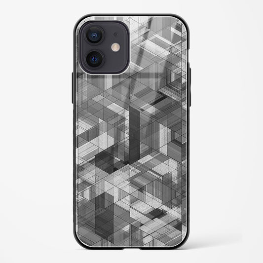 Black Diamond Grid Apple iPhone 12 Glass Gripper Case