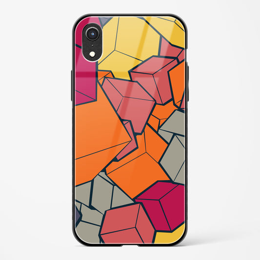 Cubic Blast Apple iPhone XR Glass Gripper Case