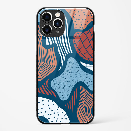 Doodle Waves Apple iPhone 11 Pro Max Glass Gripper Case