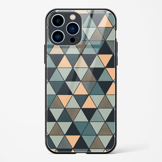 Triangle Mosaic Apple iPhone 13 Pro Max Glass Gripper Case