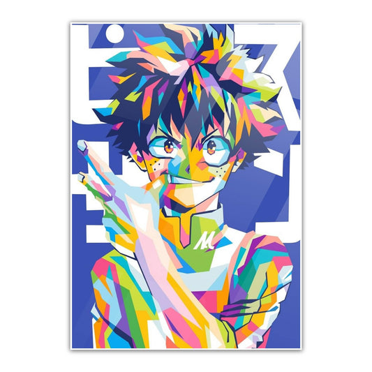 Anime Boy Metal Poster   By Silly Vibe