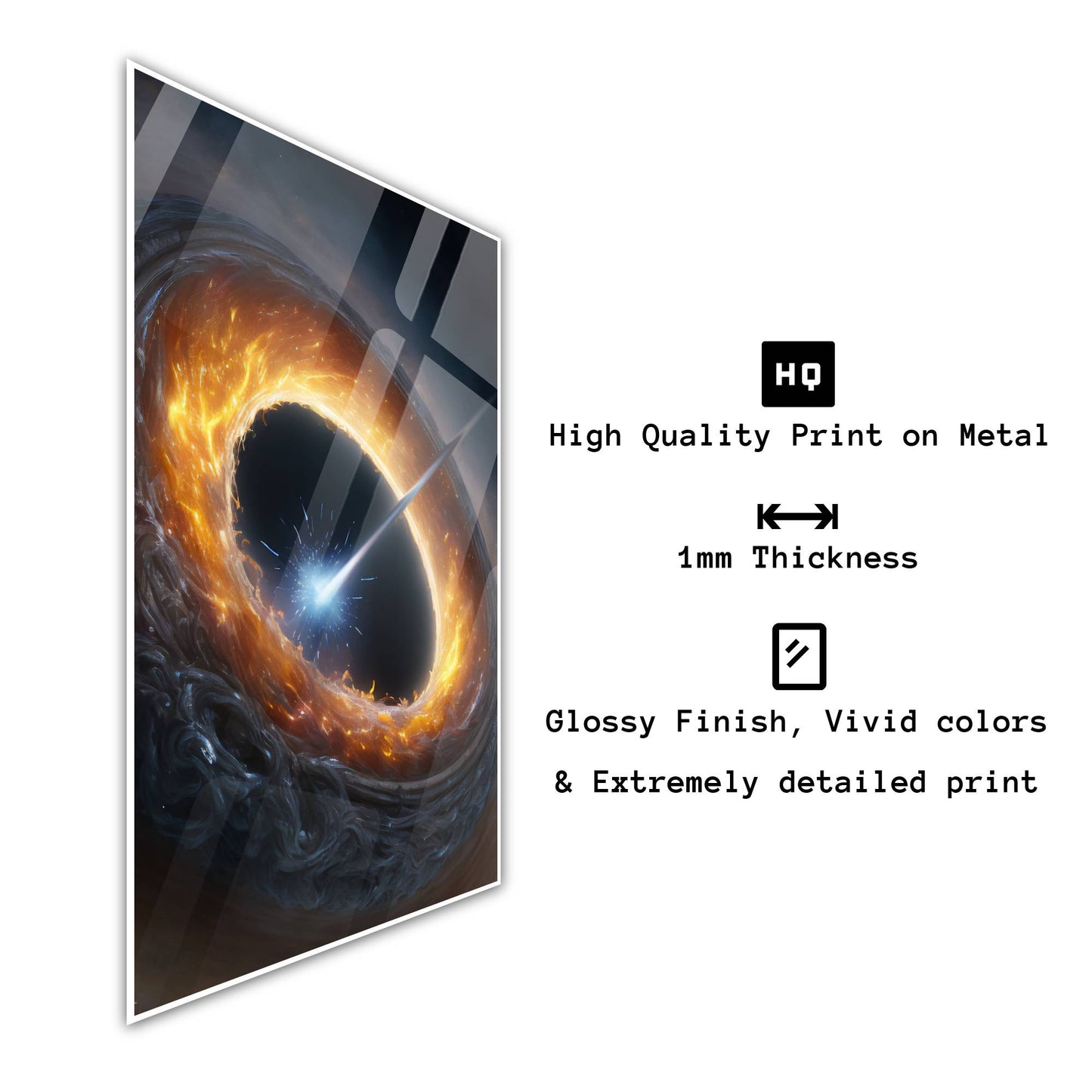 Black Hole Metal Poster   By Silly Vibe