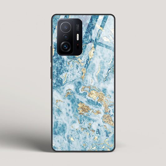 Blue & Gold Marble  - Xiaomi 11T Pro Glass Case