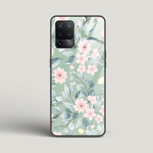 Botanical 02 - Oppo F19 Pro Glass Gripper Case