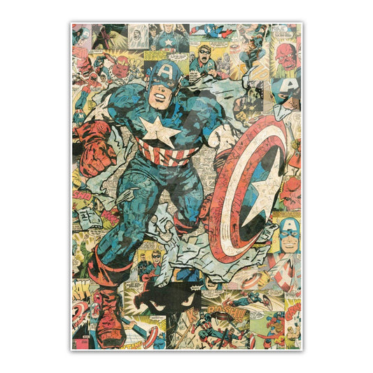 Captain Comic Metal Poster   By Silly Vibe