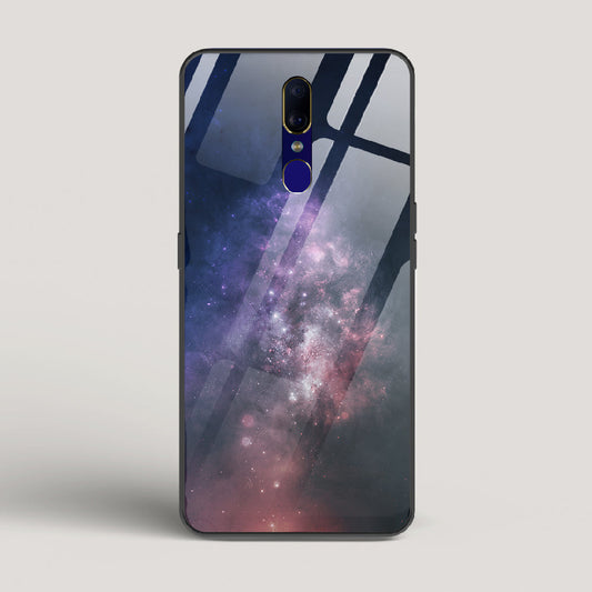 Black And Blue Nebula - Oppo F11 Glass Case