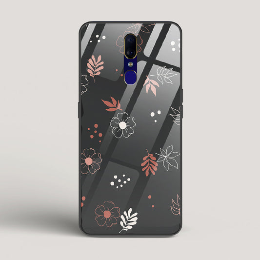 Boho Floral Midnight - Oppo F11 Glass Case