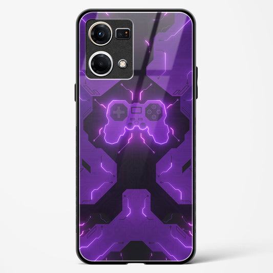 Violet Vortex - Oppo F21 Pro 4G Glass Gripper Case