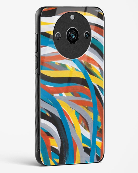 Colorful Stroke Pattern - Realme 11 Pro Plus 5G Glass Gripper Case