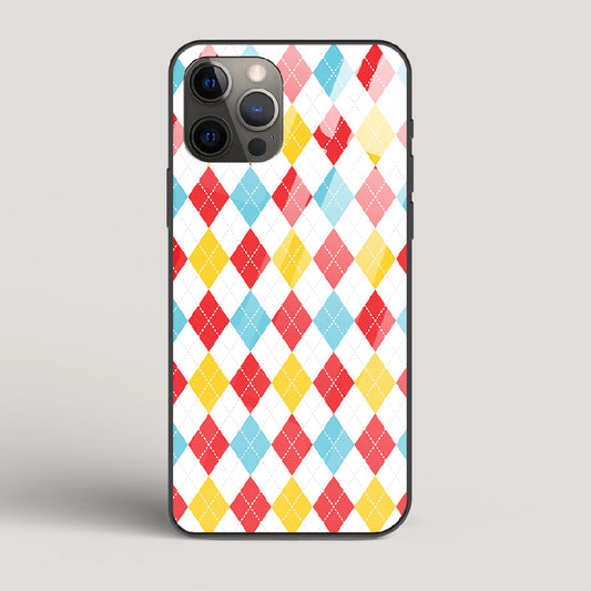 Argyle Checks - iPhone 12 Pro Max Glass Case