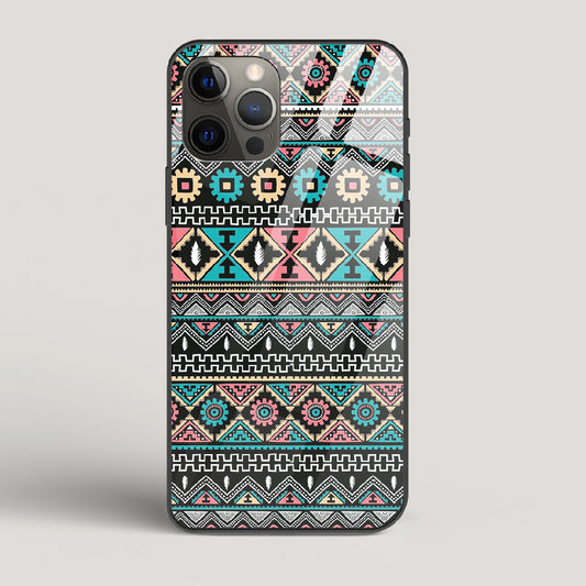 Triable pattern 03 - iPhone 12 Pro Max Glass Case