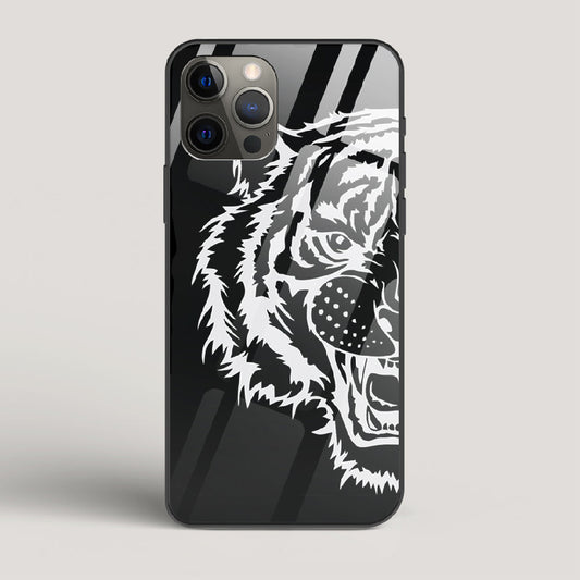 Tiger silhouette - iPhone 12 Pro Max Glass Case