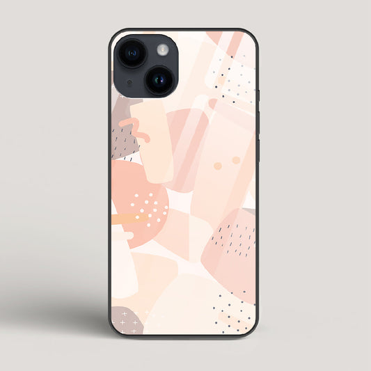 Abstract Shapes - iPhone 14 Glass Case