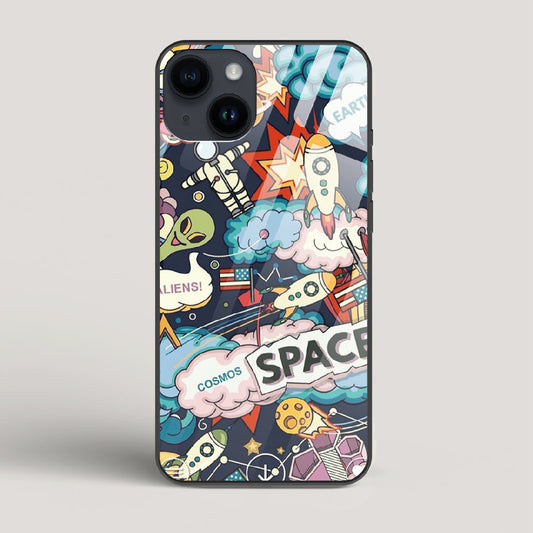 Lost Space - iPhone 15 Glass Case