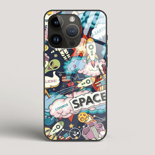 Lost Space - iPhone 15 Pro Glass Case