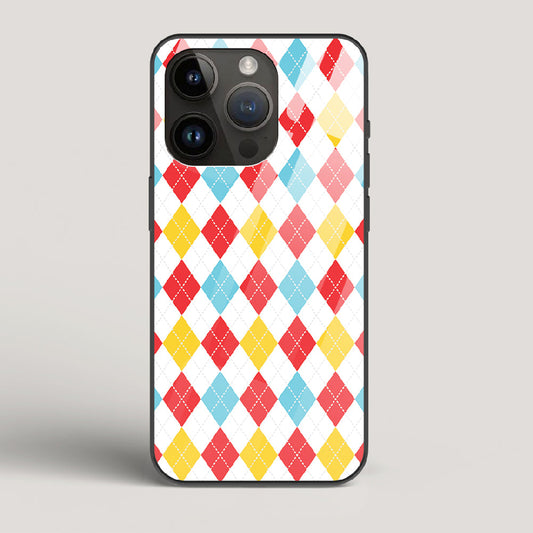 Argyle Checks - iPhone 14 Pro Glass Case