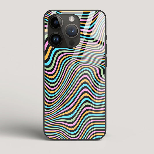 Color Lines - iPhone 14 Pro Glass Case