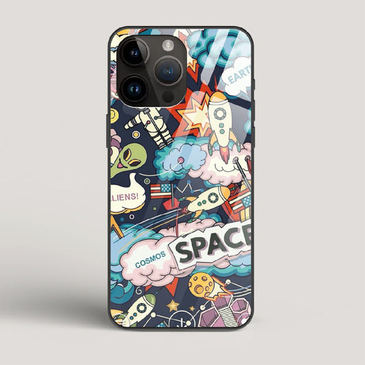 Lost Space - iPhone 15 Pro Max Glass Case