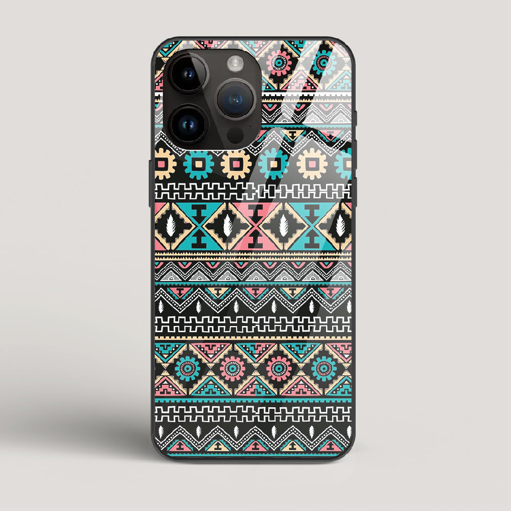 Triable pattern 03 - iPhone 15 Pro Max Glass Case