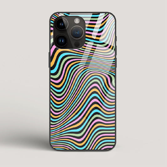 Color Lines - iPhone 15 Pro Max Glass Case