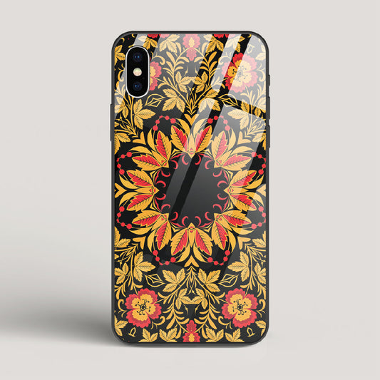 Khokhloma - iPhone X Glass Case